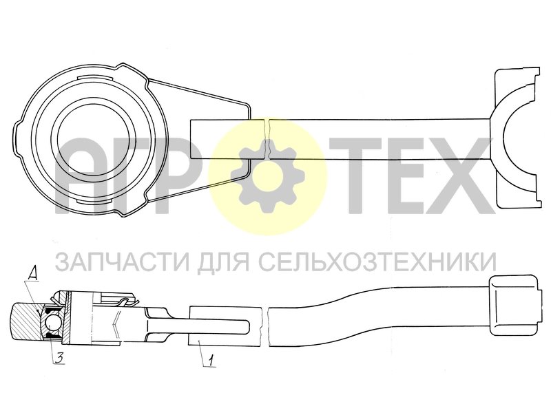 Чертеж Шатун (А54-2-29-1Б)